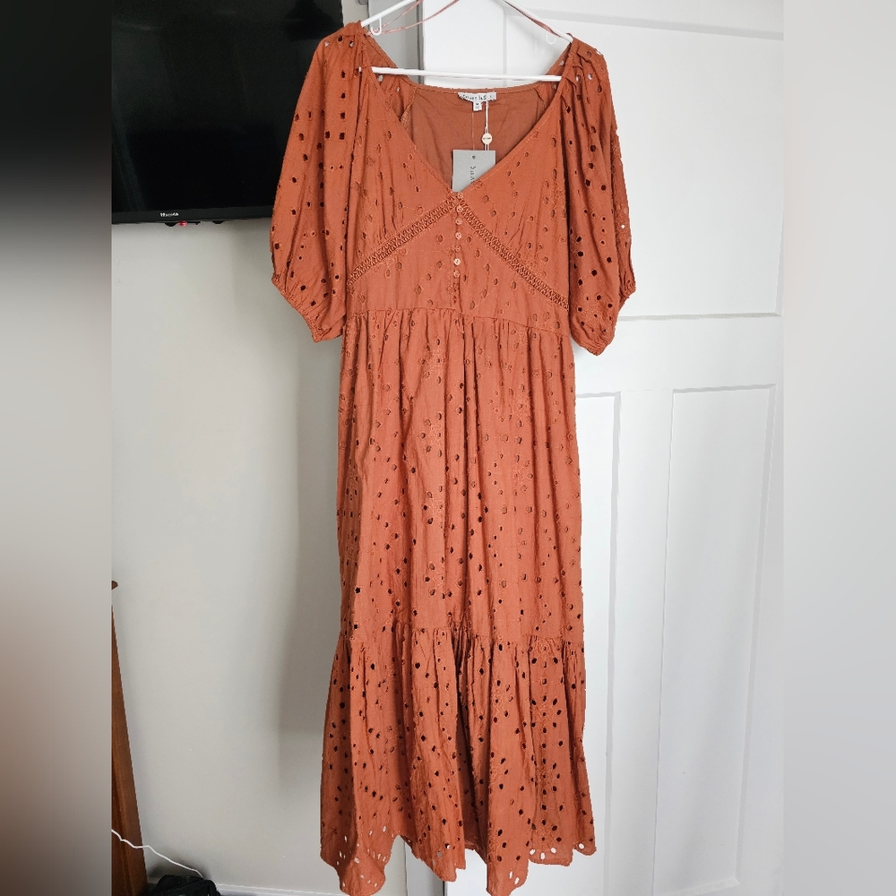 Bohme Wilma Maxi Dress in Copper Size M